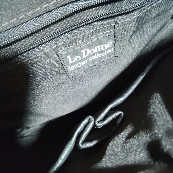 CLEAN!! LA DONNE, Leather Urban Hobo Columbian Shoulder Bag - Picture 7 of 8